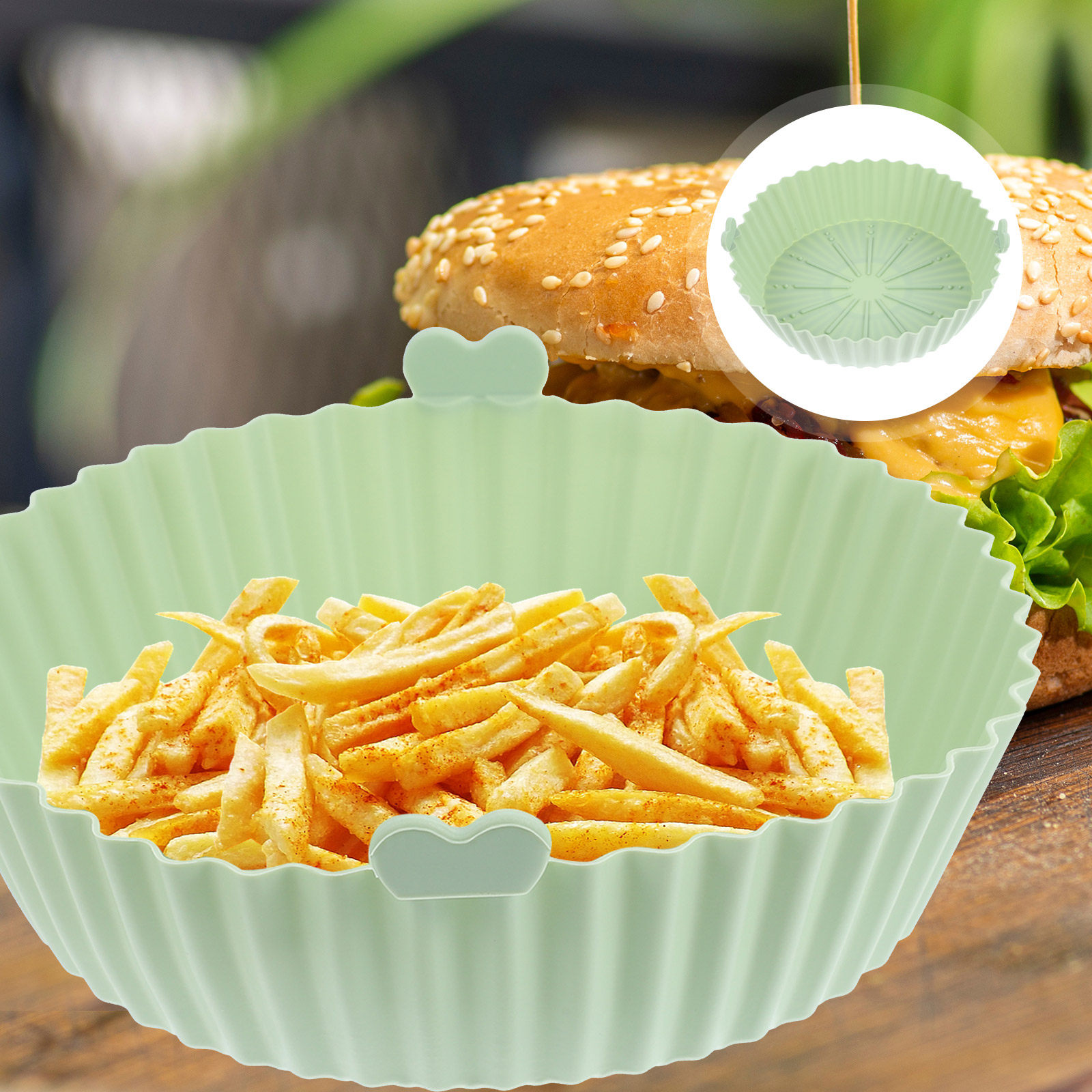 Air Fryer Silicone Pot Liner - Силиконовый коврик для аэрогриля, бытовой, с