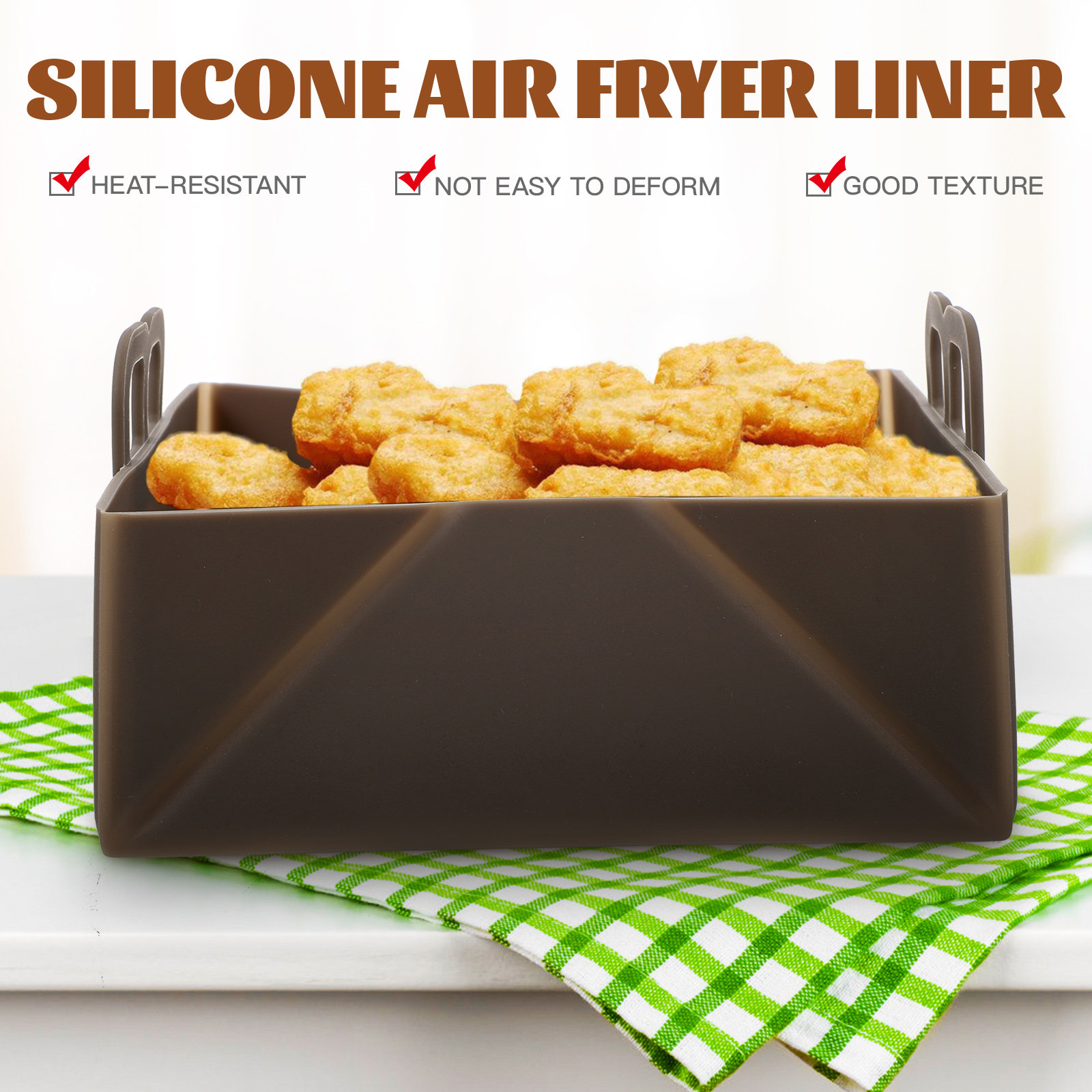 Силиконовый вкладыш для аэрофр – обзор и цена Air Fryer Silicone Pot Liner