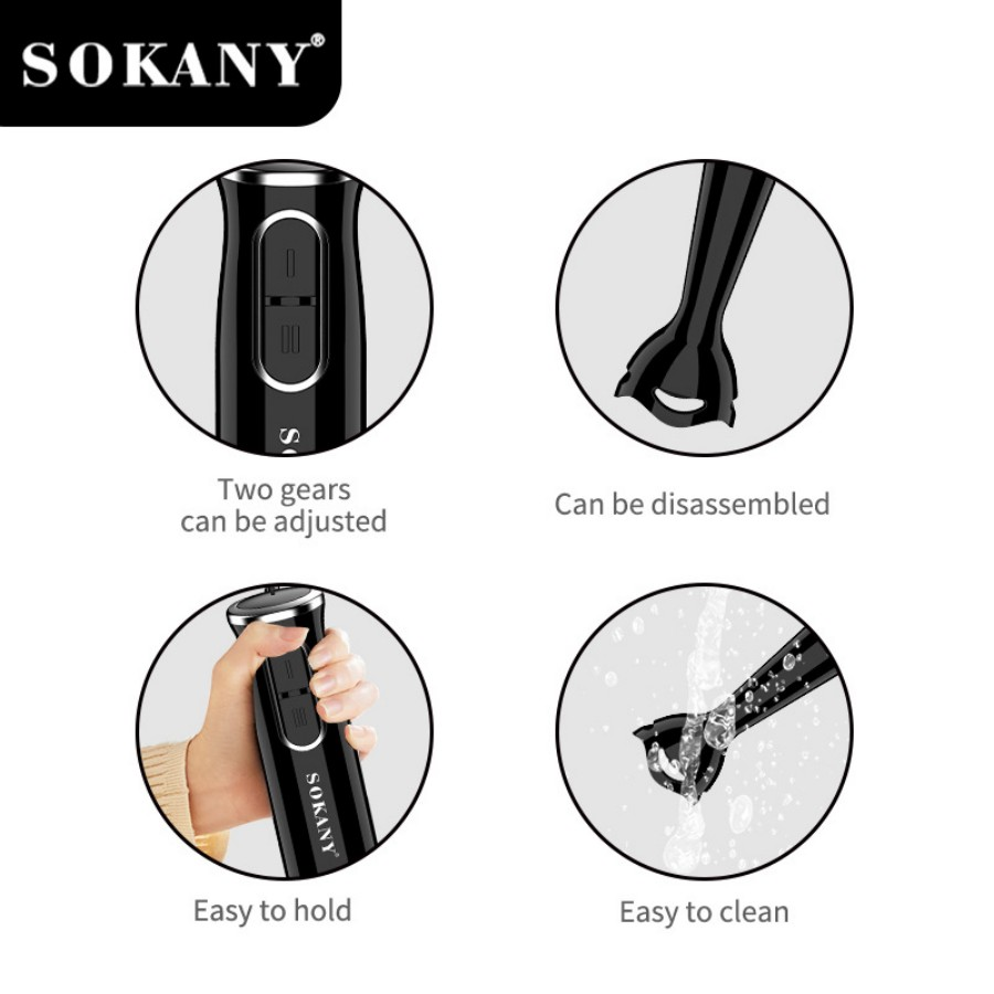 SOKANY SK-1724 – ручной бленде – обзор и цена Immersion Hand Blender Set
